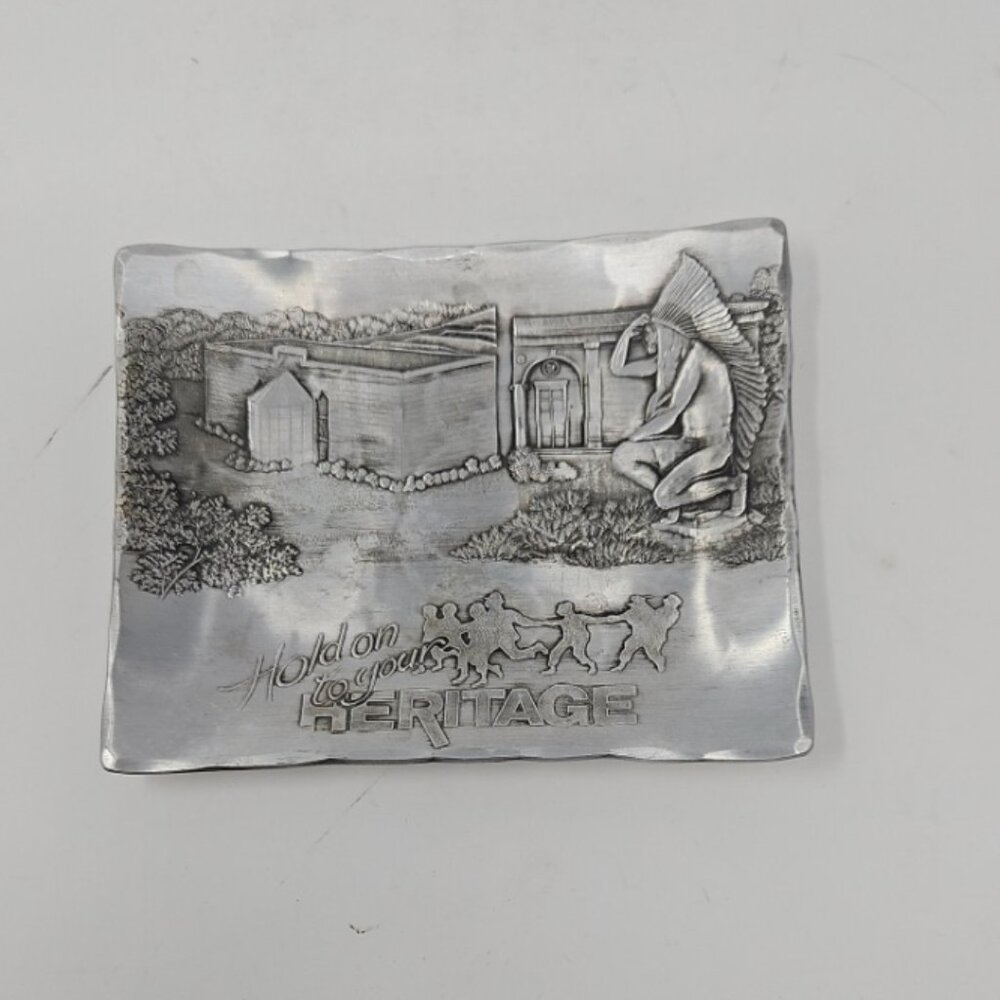 Vintage Wendell August Forge Hold On To Heritage Trinket Dish American Indian